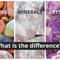 Difference between rocks, minerals and crystals