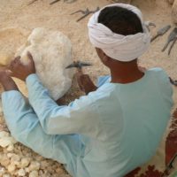 What tools can I use for cutting rocks